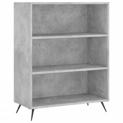 vidaXL книжный шкаф, серый дуб, 105x24x102 см  цена и информация | Полки | kaup24.ee