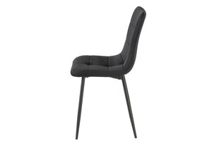 Набор из 4-х обеденных стульев Signal Ivo Velvet, черный цвет цена и информация | Стулья для кухни и столовой | kaup24.ee