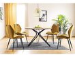 Söögitoolide komplekt Signal Arco Velvet, 4 tooli, oranž/must hind ja info | Söögitoolid, baaritoolid | kaup24.ee