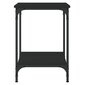 vidaXL kohvilaud, must, 40 x 40 x 55 cm, tehispuit цена и информация | Diivanilauad | kaup24.ee
