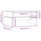 vidaXL kohvilaud, must, 90 x 55 x 42,5 cm, tehispuit hind ja info | Diivanilauad | kaup24.ee