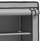 vidaXL 2-tasandiline riiul pesumasina kohale, hall, 71x29,5x170,5 cm hind ja info | Vannitoa sisustuselemendid ja aksessuaarid | kaup24.ee