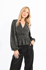Женская блузка Molly Bracken, черный цвет цена и информация | Женские блузки, рубашки | kaup24.ee