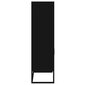 vidaXL kõrge kapp, must, 60 x 35 x 125 cm, tehispuit hind ja info | Elutoa väikesed kapid | kaup24.ee