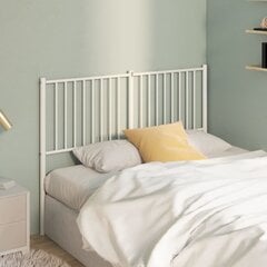 vidaXL metallist voodipeats, valge, 135 cm hind ja info | Voodid | kaup24.ee