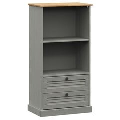 vidaXL книжный шкаф, серый дуб, 105x24x102 см  цена и информация | Полки | kaup24.ee