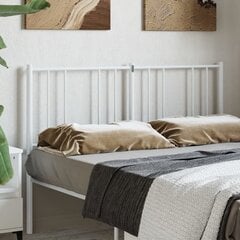 vidaXL metallist voodipeats, valge, 135 cm цена и информация | Кровати | kaup24.ee
