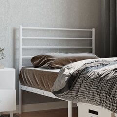 vidaXL metallist voodipeats, valge, 100 cm hind ja info | Voodid | kaup24.ee