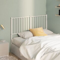 vidaXL metallist voodipeats, valge, 120 cm hind ja info | Voodid | kaup24.ee