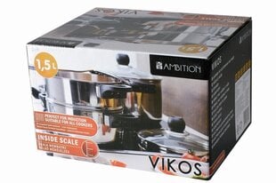 Набор паровых кастрюль Ambition Vikos, 3 части цена и информация | Ambition Кухонные товары, товары для домашнего хозяйства | kaup24.ee
