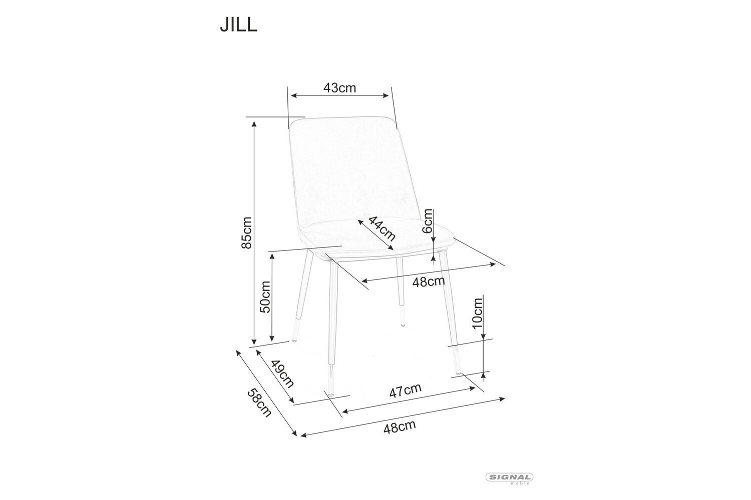 Söögitoolide komplekt Signal Jill Velvet, 4 tooli, beež/must hind ja info | Söögitoolid, baaritoolid | kaup24.ee