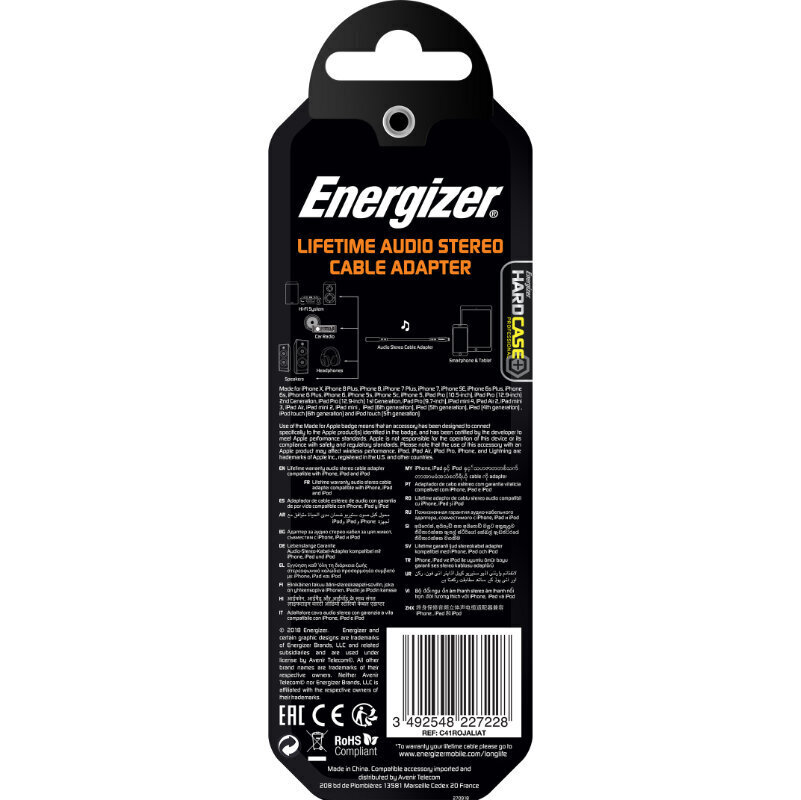 Energizer C41ROJALIAT цена и информация | USB jagajad, adapterid | kaup24.ee