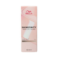 Püsivärv Wella Shinefinity Nº 06/07 (60 ml) hind ja info | Juuksevärvid | kaup24.ee