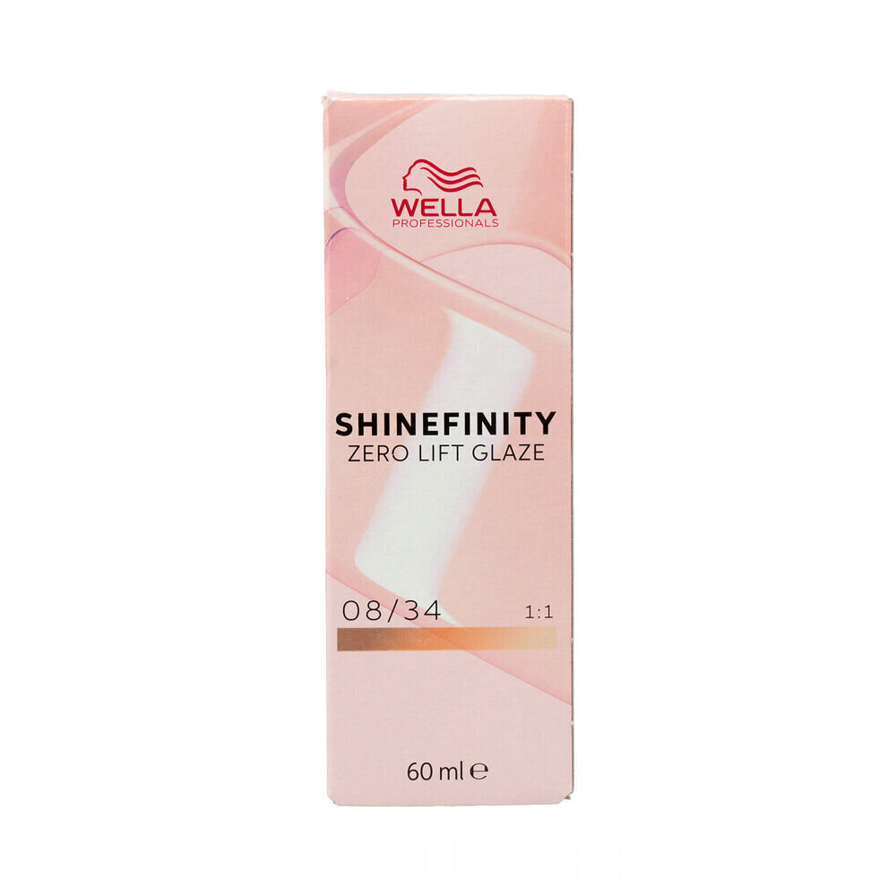Püsivärv Wella Shinefinity Nº 08/34 (60 ml) цена и информация | Juuksevärvid | kaup24.ee