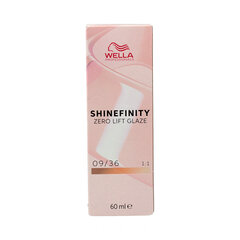 Перманентный краска Wella Shinefinity Nº 09/36, 60 мл цена и информация | Краска для волос | kaup24.ee