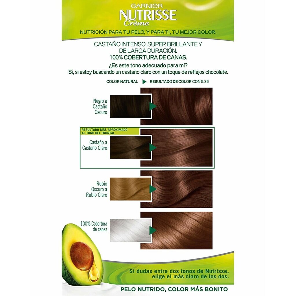 Püsivärvikreem Garnier Nutrisse Creme 5.35/58 - Sequoia hind ja info | Juuksevärvid | kaup24.ee