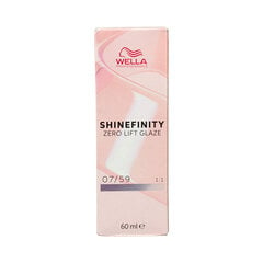 Перманентный краска Wella Shinefinity Nº 07/59  цена и информация | Краска для волос | kaup24.ee