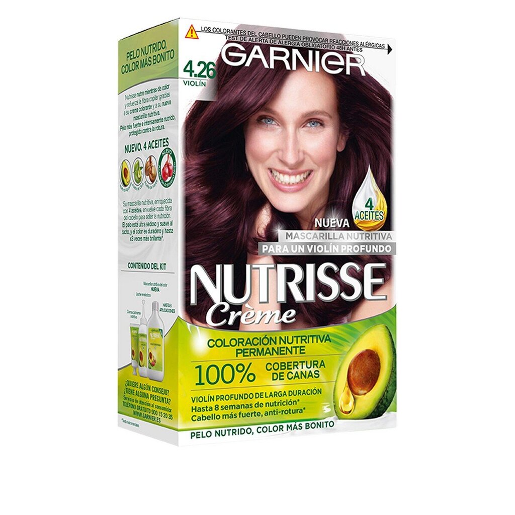 Постоянная краска Garnier Nutrisse Cassis Nº 4,26 цена | kaup24.ee