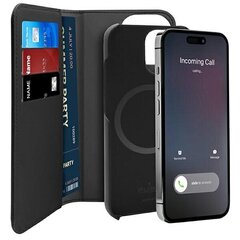 Puro Wallet Detachable iPhone 14 Pro Max 6,7" 2w1 MagSafe czarne|black PUIPC14P67BKMAG1BLK цена и информация | Чехлы для телефонов | kaup24.ee