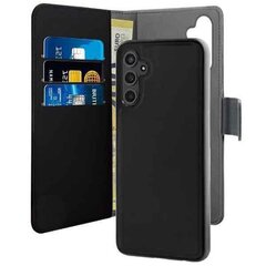 Puro Wallet Detachable Sam A14 5G A146 2w1 czarne|black PUSGA14BOOKC3BLK цена и информация | Чехлы для телефонов | kaup24.ee