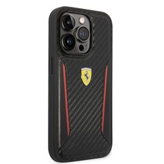 Ferrari PU Carbon Hard Case for iPhone 14 Pro, must hind ja info | Telefoni kaaned, ümbrised | kaup24.ee