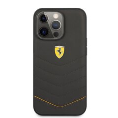 Ferrari Genuine Leather Quilted for iPhone 13 Pro Dark Grey цена и информация | Чехлы для телефонов | kaup24.ee