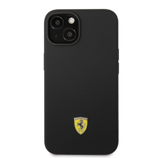 Ferrari FEHMSIP14SBK iPhone 14 6,1" black hardcase Silicone Metal Logo Magsafe цена и информация | Telefoni kaaned, ümbrised | kaup24.ee