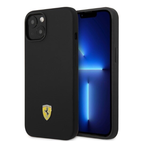 Ferrari FEHMSIP14SBK iPhone 14 6,1" black hardcase Silicone Metal Logo Magsafe цена и информация | Telefoni kaaned, ümbrised | kaup24.ee