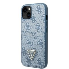 Guess GUHCP13MP4TPB iPhone 13 6,1" niebieski|blue hardcase 4G Triangle Logo Cardslot цена и информация | Чехлы для телефонов | kaup24.ee