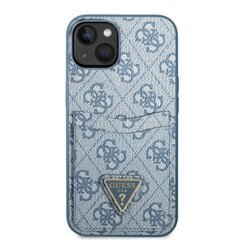 Guess GUHCP13SP4TPB iPhone 13 mini 5,4" niebieski|blue hardcase 4G Triangle Logo Cardslot цена и информация | Чехлы для телефонов | kaup24.ee