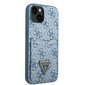 Guess GUHCP13SP4TPB iPhone 13 mini 5,4" blue hardcase 4G Triangle Logo Cardslot hind ja info | Telefoni kaaned, ümbrised | kaup24.ee