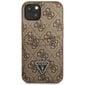 Guess GUHCP13SP4TPW iPhone 13 mini 5,4" brown hardcase 4G Triangle Logo Cardslot hind ja info | Telefoni kaaned, ümbrised | kaup24.ee