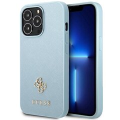 Guess GUHCP13XPS4MB iPhone 13 Pro Max 6,7" niebieski|blue hardcase Saffiano 4G Small Metal Logo цена и информация | Чехлы для телефонов | kaup24.ee