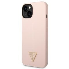 Guess GUHCP14MSLTGP iPhone 14 Plus 6,7" różowy|pink hardcase Silicone Triangle цена и информация | Чехлы для телефонов | kaup24.ee