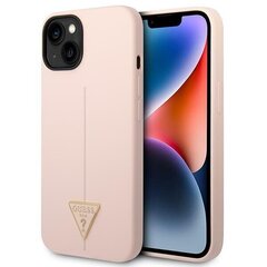 Guess GUHCP14MSLTGP iPhone 14 Plus 6,7" różowy|pink hardcase Silicone Triangle цена и информация | Чехлы для телефонов | kaup24.ee