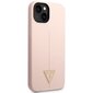 Guess GUHCP14SSLTGP iPhone 14 6,1" pink hardcase Silicone Triangle цена и информация | Telefoni kaaned, ümbrised | kaup24.ee