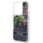 Guess GUHCP14XLFLSB iPhone 14 Pro Max 6,7" blue hardcase Flower Liquid Glitter hind ja info | Telefoni kaaned, ümbrised | kaup24.ee