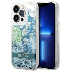 Guess GUHCP14XLFLSN iPhone 14 Pro Max 6,7" zielony|green hardcase Flower Liquid Glitter цена и информация | Чехлы для телефонов | kaup24.ee