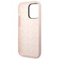 Guess GUHCP14XSLTGP iPhone 14 Pro Max 6,7" pink hardcase Silicone Triangle цена и информация | Telefoni kaaned, ümbrised | kaup24.ee