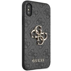 Guess GUHCPX4GMGGR iPhone X|XS grey hardcase 4G Big Metal Logo hind ja info | Telefoni kaaned, ümbrised | kaup24.ee