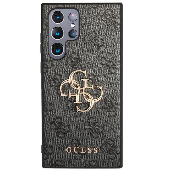 Guess GUHCS23L4GMGGR S23 Ultra S918 grey hardcase 4G Big Metal Logo цена и информация | Telefoni kaaned, ümbrised | kaup24.ee