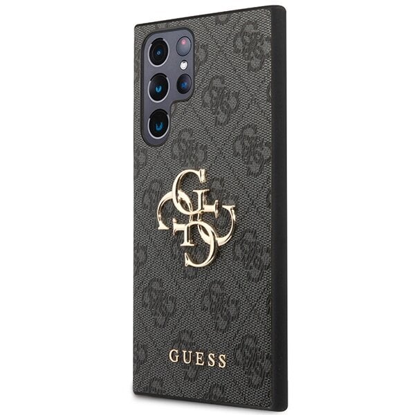 Guess GUHCS23L4GMGGR S23 Ultra S918 grey hardcase 4G Big Metal Logo цена и информация | Telefoni kaaned, ümbrised | kaup24.ee