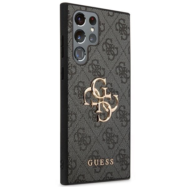 Guess GUHCS23L4GMGGR S23 Ultra S918 grey hardcase 4G Big Metal Logo цена и информация | Telefoni kaaned, ümbrised | kaup24.ee