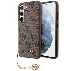 Guess GUHCS23MGF4GBR S23+ S916 brown hardcase 4G Charms Collection hind ja info | Telefoni kaaned, ümbrised | kaup24.ee