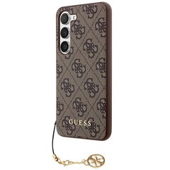 Guess GUHCS23MGF4GBR S23+ S916 brown hardcase 4G Charms Collection hind ja info | Telefoni kaaned, ümbrised | kaup24.ee