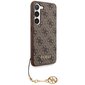 Guess GUHCS23SGF4GBR S23 S911 brown hardcase 4G Charms Collection hind ja info | Telefoni kaaned, ümbrised | kaup24.ee