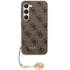 Guess GUHCS23SGF4GBR S23 S911 brązowy|brown hardcase 4G Charms Collection цена и информация | Чехлы для телефонов | kaup24.ee