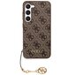 Guess GUHCS23SGF4GBR S23 S911 brown hardcase 4G Charms Collection hind ja info | Telefoni kaaned, ümbrised | kaup24.ee