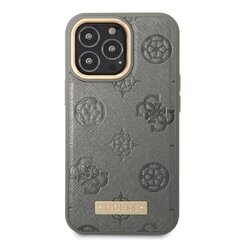 Guess GUHMP13LSAPSTG iPhone 13 Pro | 13 6,1" grey hardcase Peony Logo Plate MagSafe hind ja info | Telefoni kaaned, ümbrised | kaup24.ee