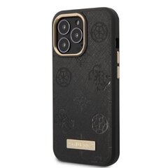 Guess GUHMP13LSAPSTK iPhone 13 Pro | 13 6,1" czarny|black hardcase Peony Logo Plate MagSafe цена и информация | Чехлы для телефонов | kaup24.ee